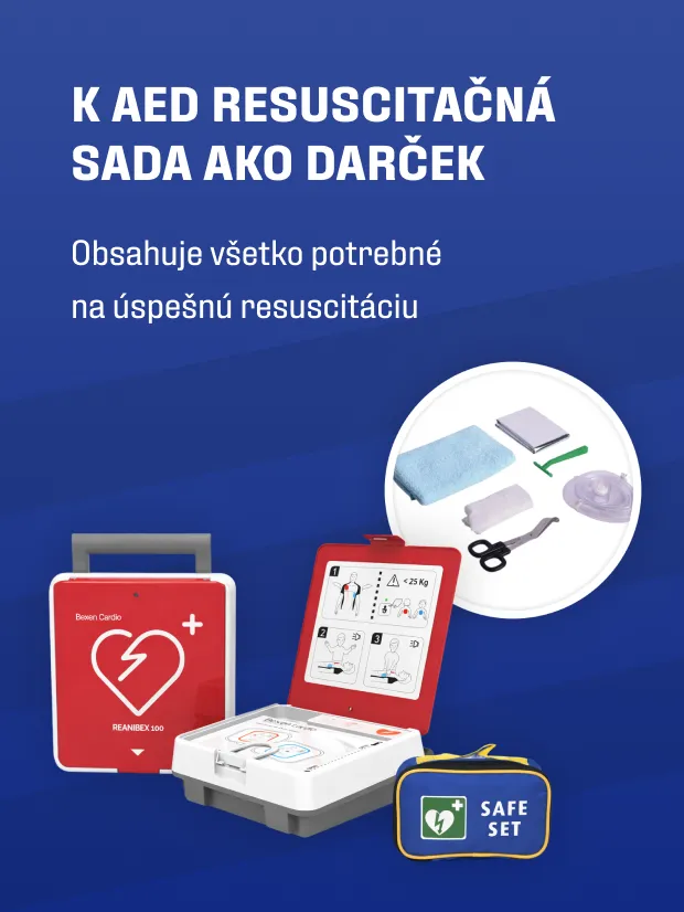 K AED resuscitačná sada ako darček