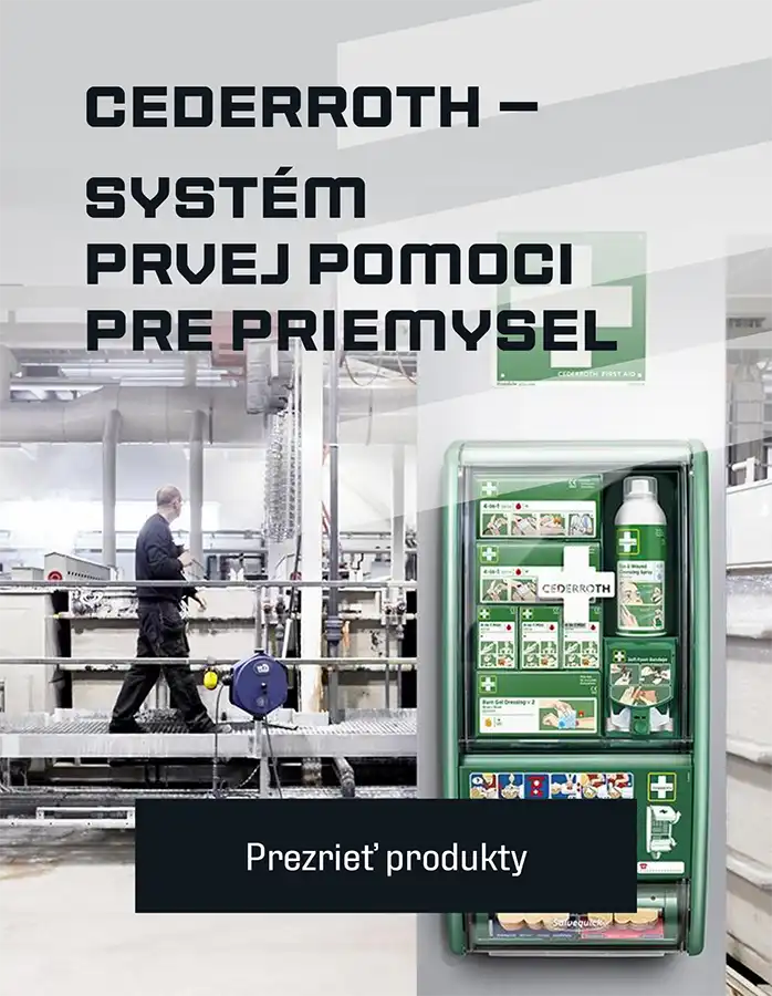 Cederroth – systém prvej pomoci pre priemysel