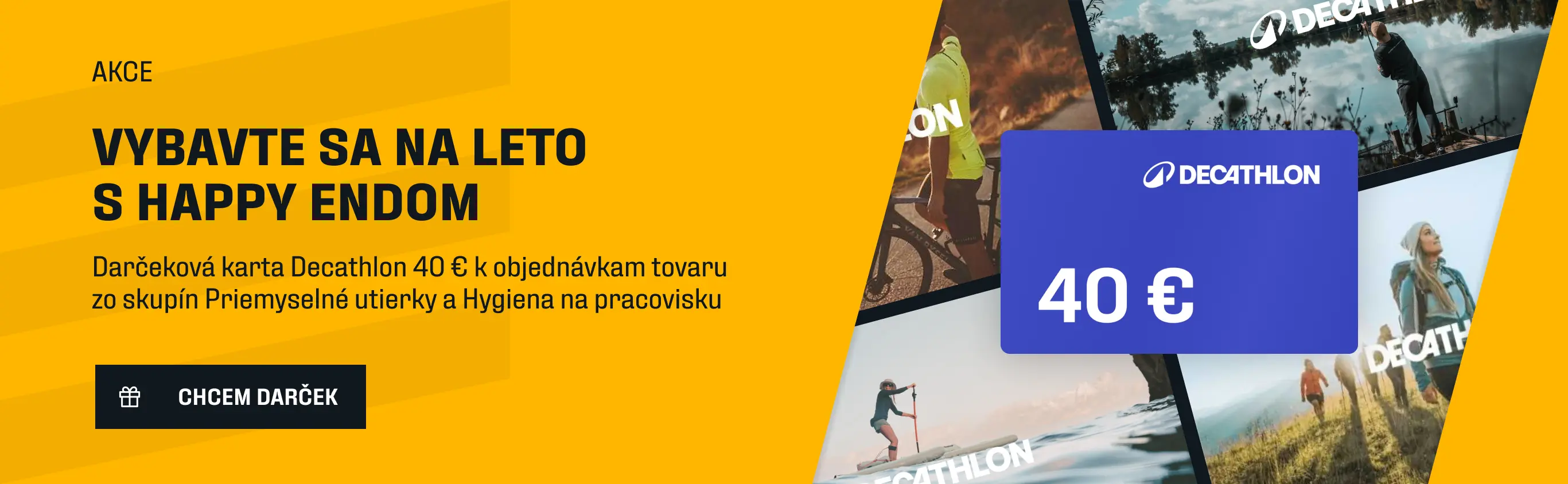 Vybavte sa na leto s happy endom – darčeková karta Decathlon ako bonus