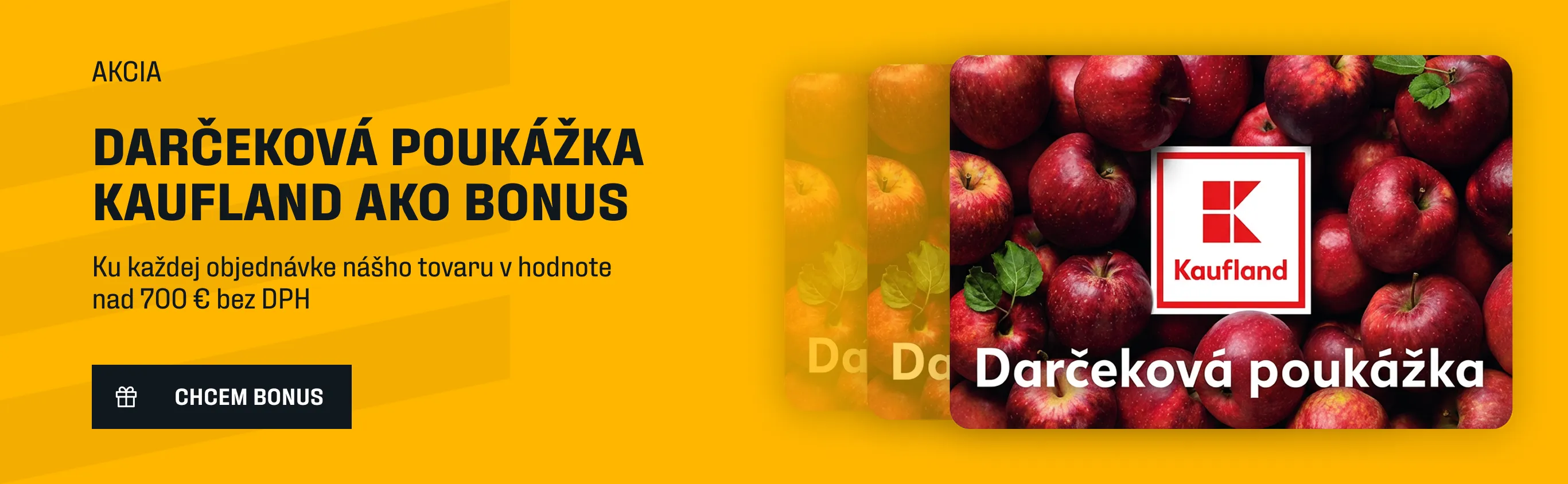 Darčeková poukážka Kaufland ako bonus