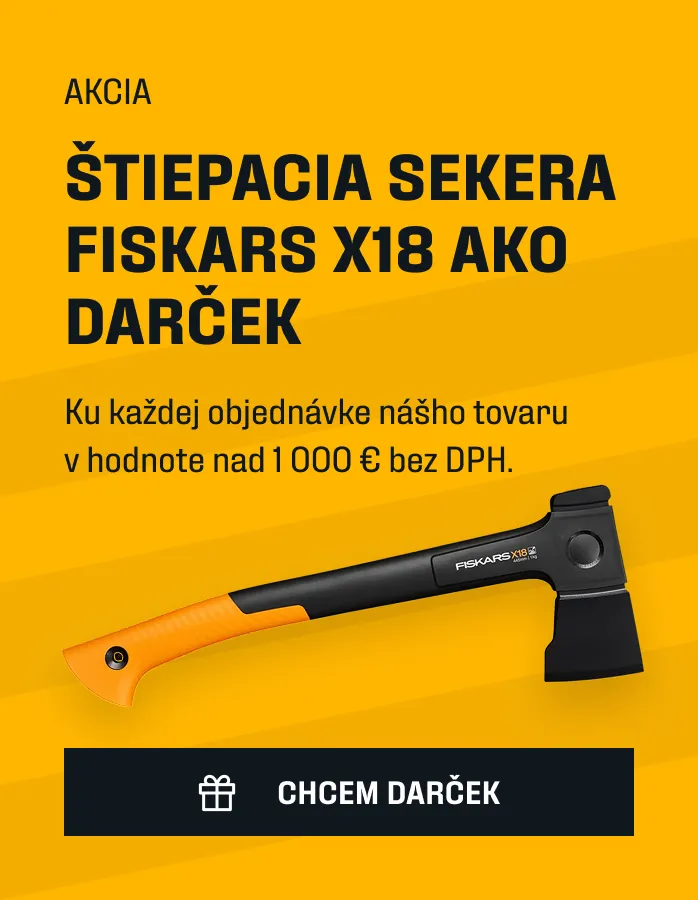 AKCIA: Štiepacia sekera Fiskars X18 ako darček