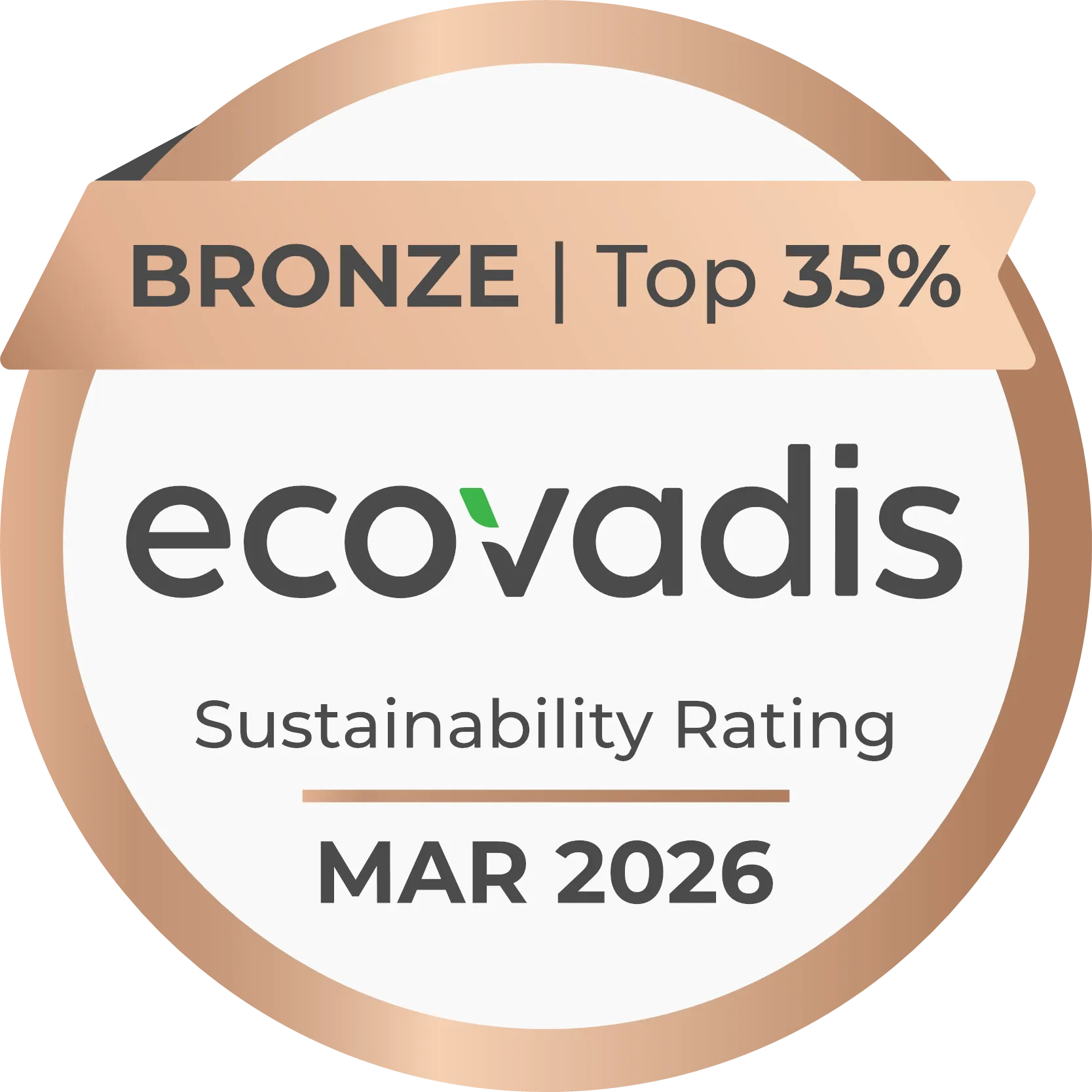Bronzová medaila EcoVadis