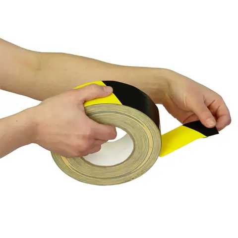 Výstražná samolepiaca textilná páska - ľavá